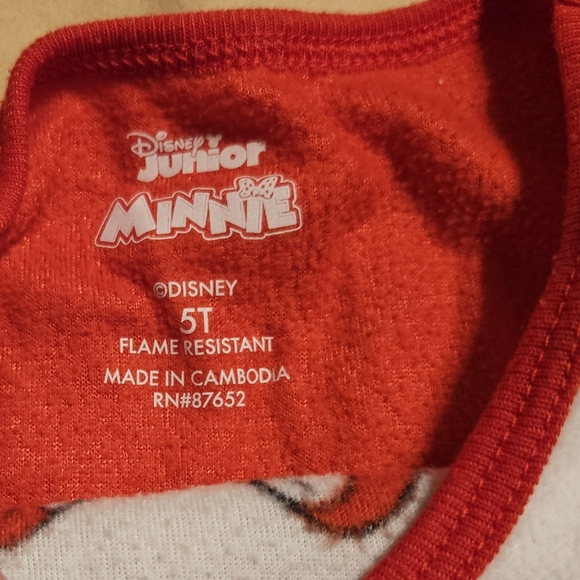 Minnie Mouse Fleece PJs | 5T | Toddler | Disney Junior | Pants | Shirt | Set - Picture 3 of 10